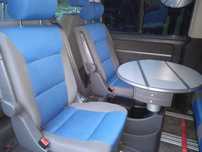 VW T5 Multivan komplet dwa razy fotel 2 drugi  rzad i stolik