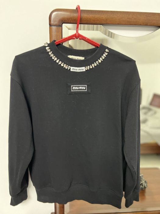 Байка чорна міу міу з камінчиками!