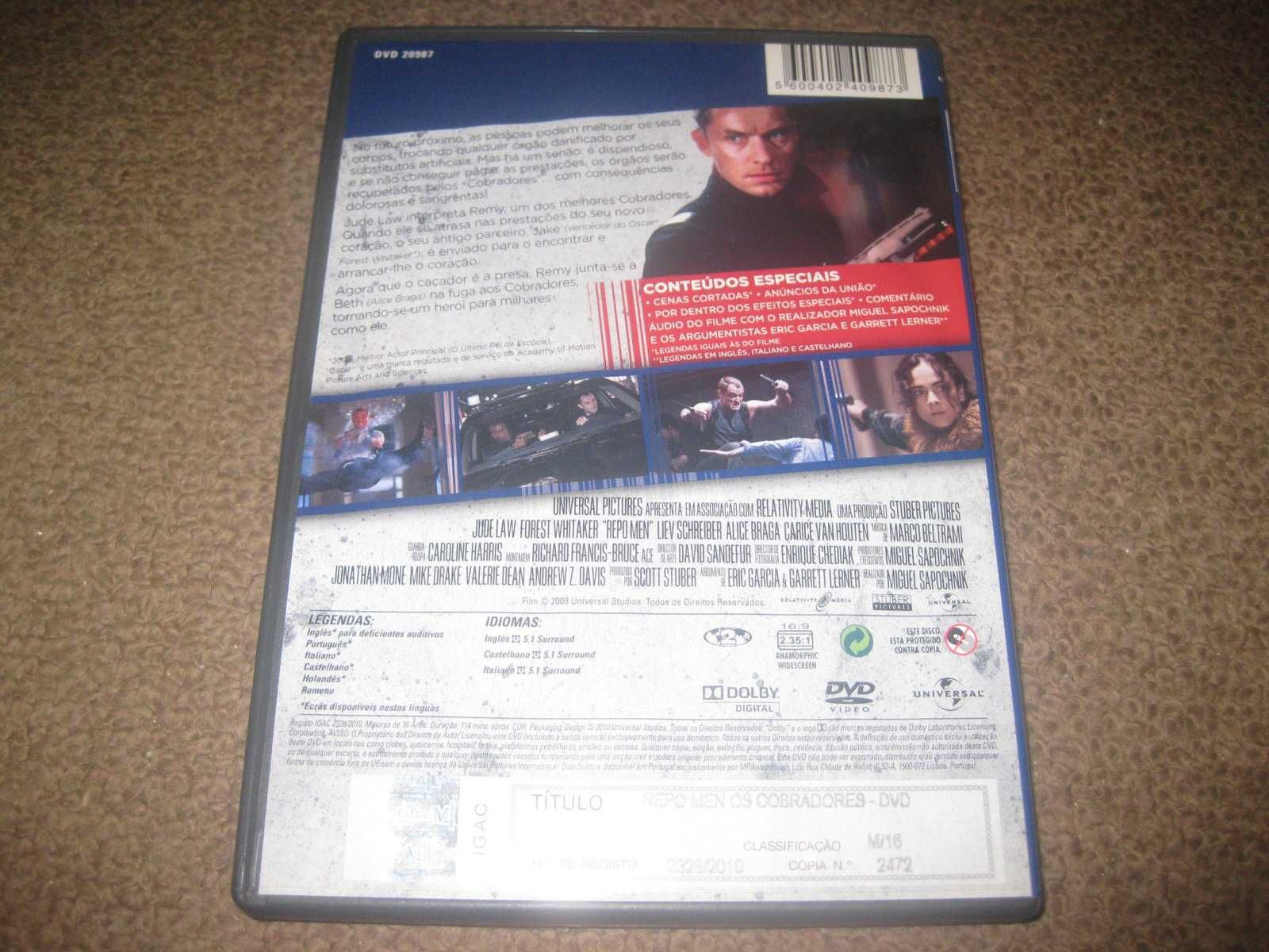 DVD "Repo Men: Os Cobradores" com Jude Law