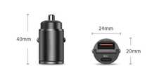 Dwuportowa ładowarka samochodowa 100W Mini USB Ultra szybkie ładowanie