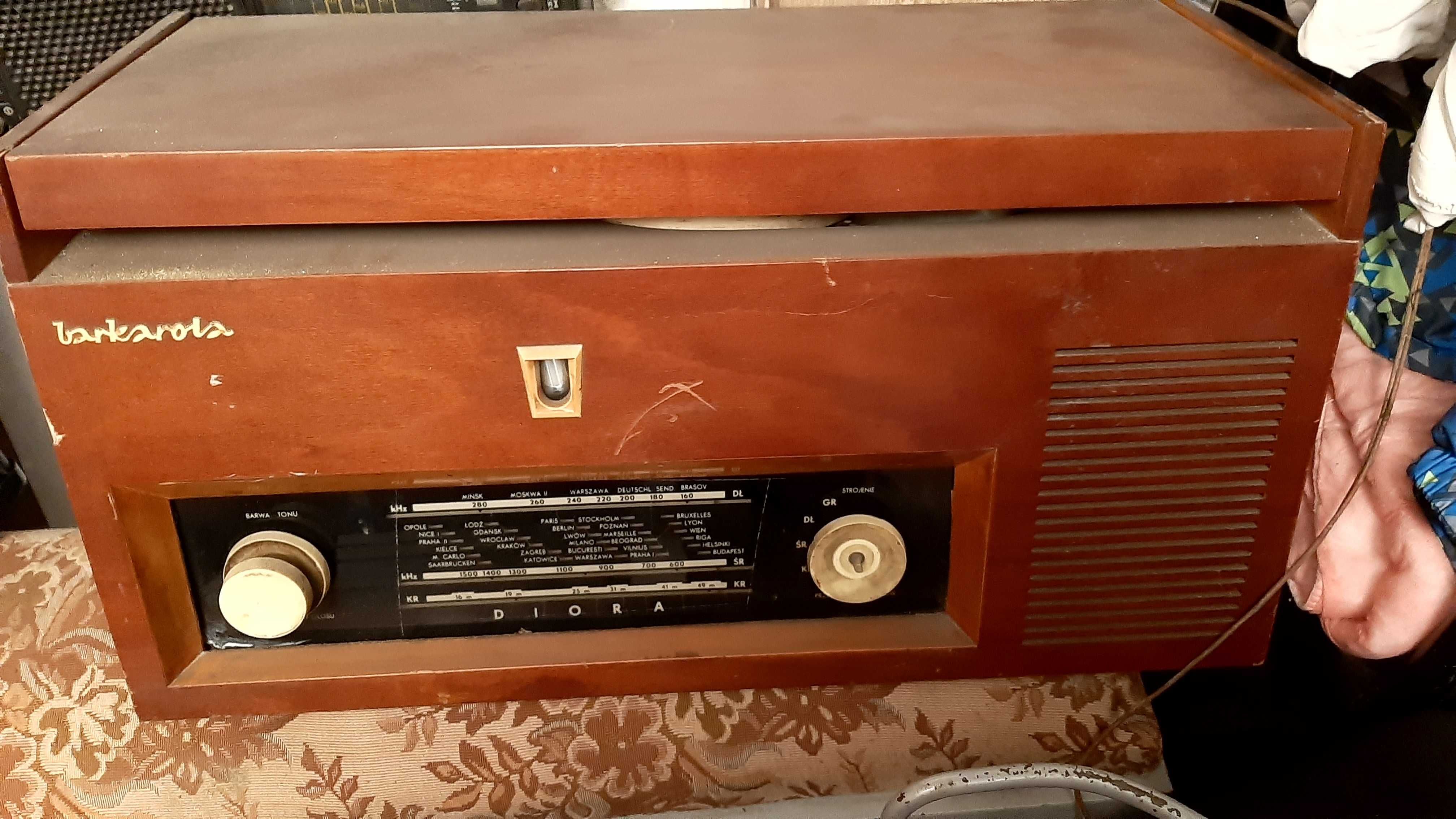 Radio- gramofon Dioda Barkarola z 1965roku