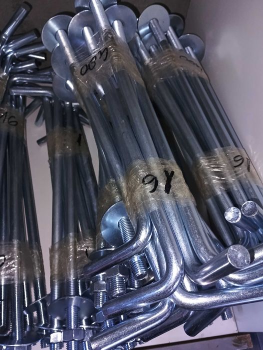 Kotwy do murłaty typu L cybanty drut wiązałkowy