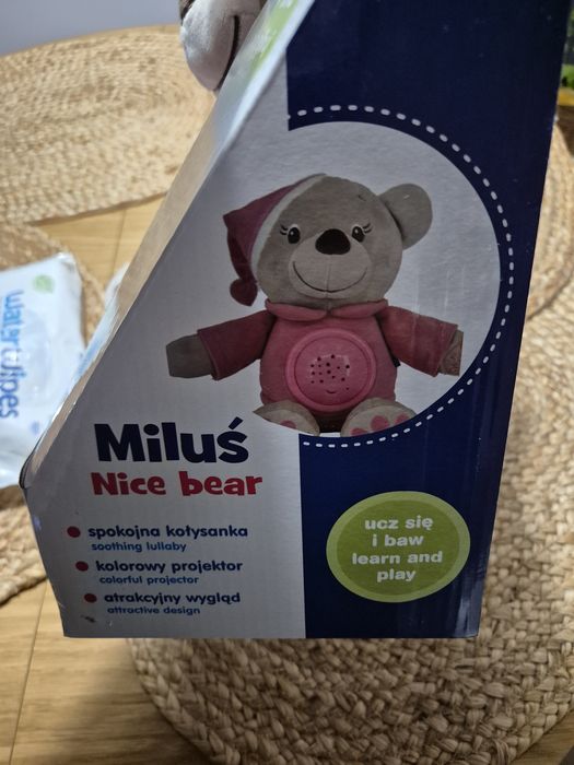 Miluś muzyczny miś z projektorem