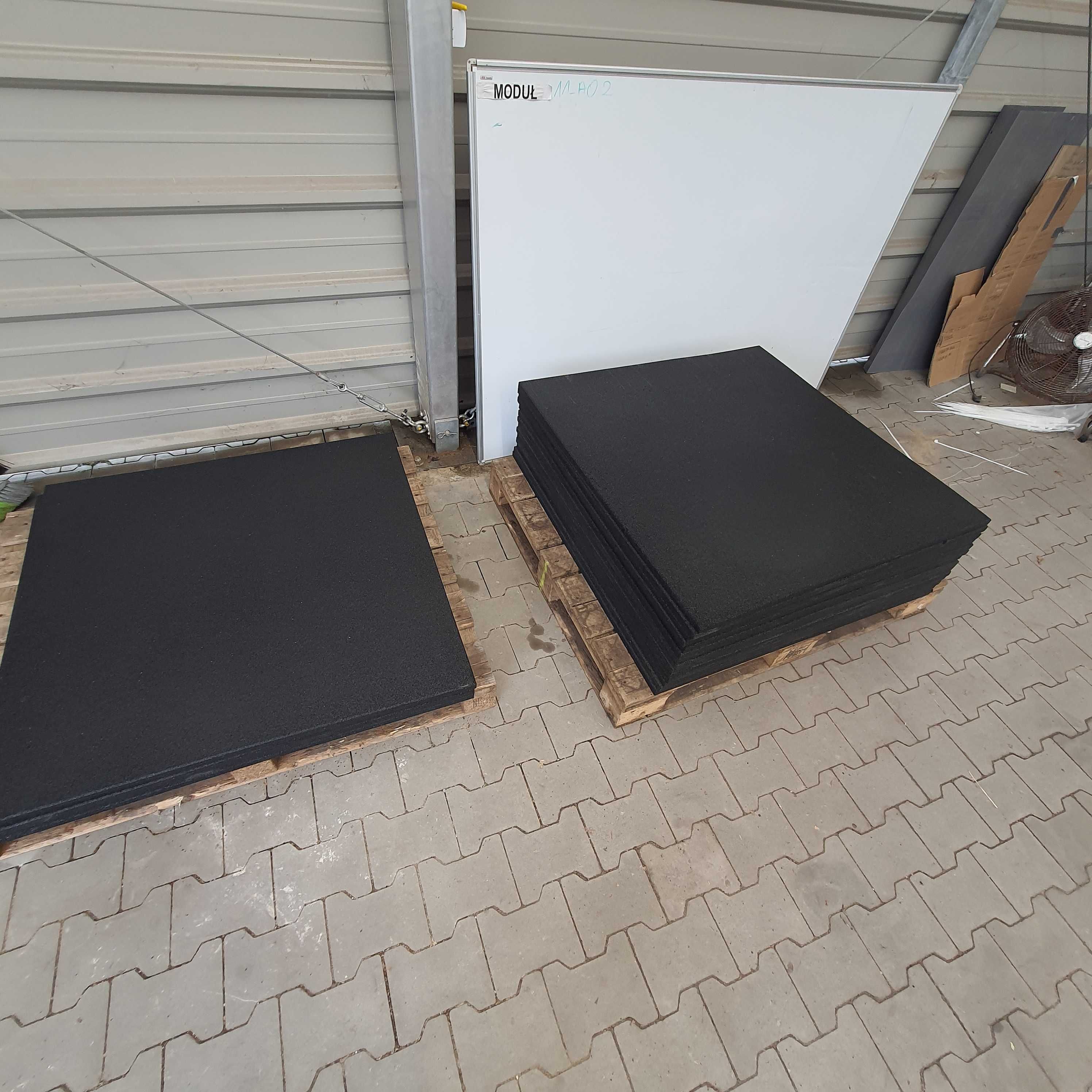 Podłoga gumowa fitness, mata sportowa siłownia crossfit puzzel Kwadrat