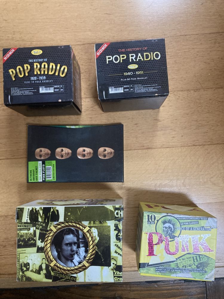 Box CDS - Pink Floyd, coleções Punk e Pop Radio