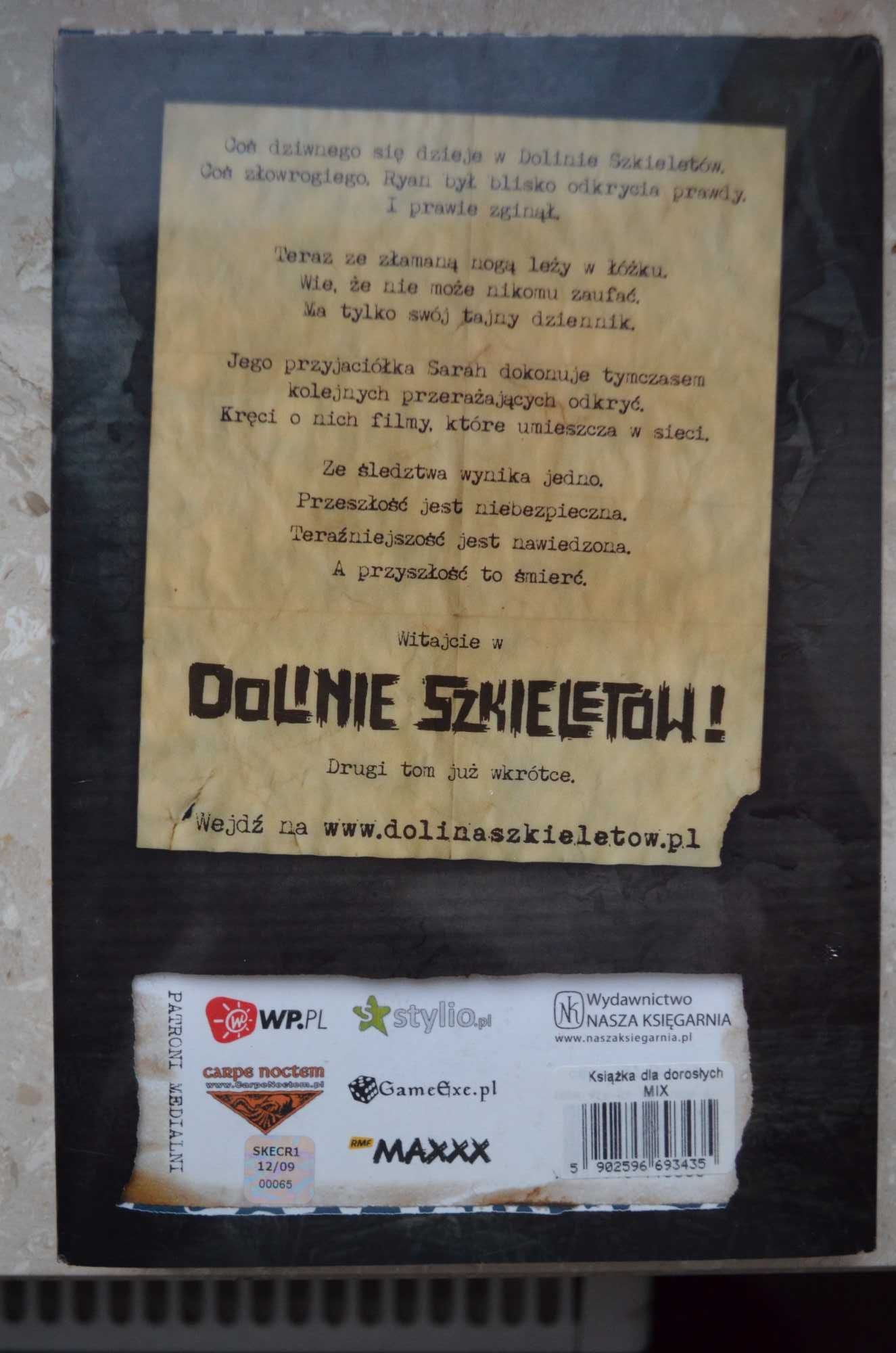 Książka "Dolina Szkieletów" Patrick Carman