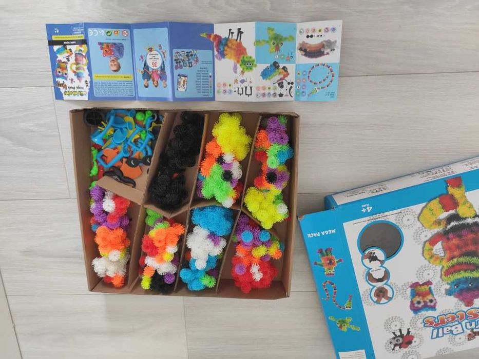 Rzepy czepy kreatywne typu Bunchems dla dzieci - duży zestaw !