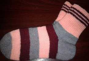 Вовняні в'язані шкарпетки 38 -39