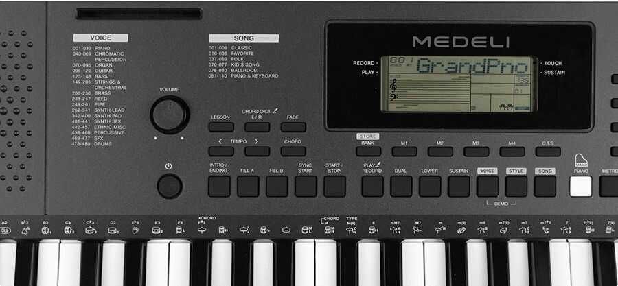 Medeli MK100 keyboard z dynamiczną klawiaturą MK-100