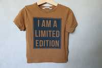 Koszulka HM 98 104 cynamon karmel 'i am a limited edition' t-shirt