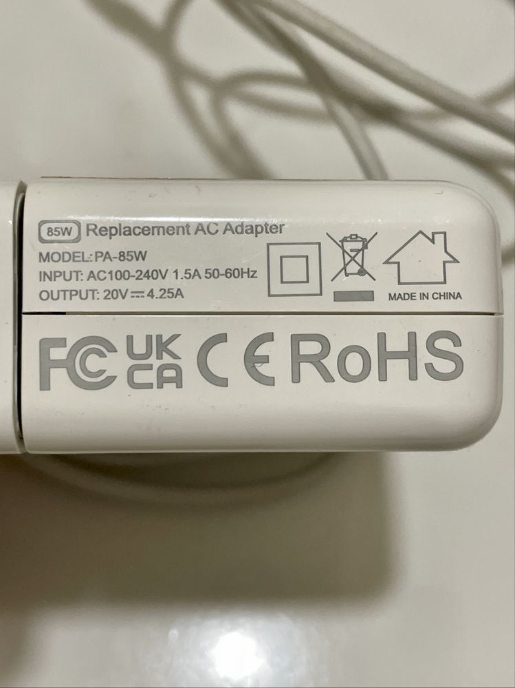 Адаптер живлення MagSafe / 85 Вт для MacBook Pro Retina / PA-85W