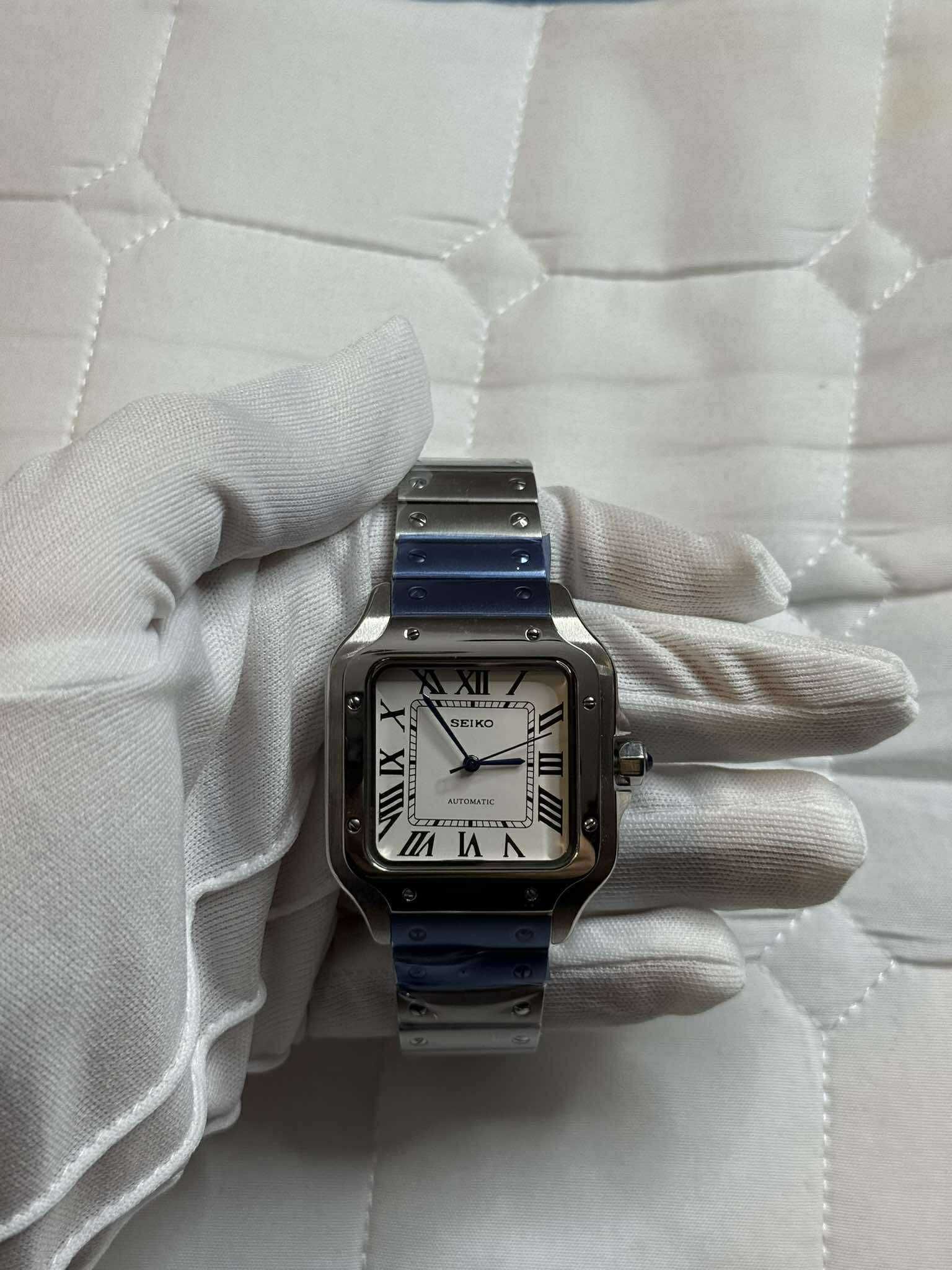 Zegarek Seiko Mod Santos Watch Klasyczny