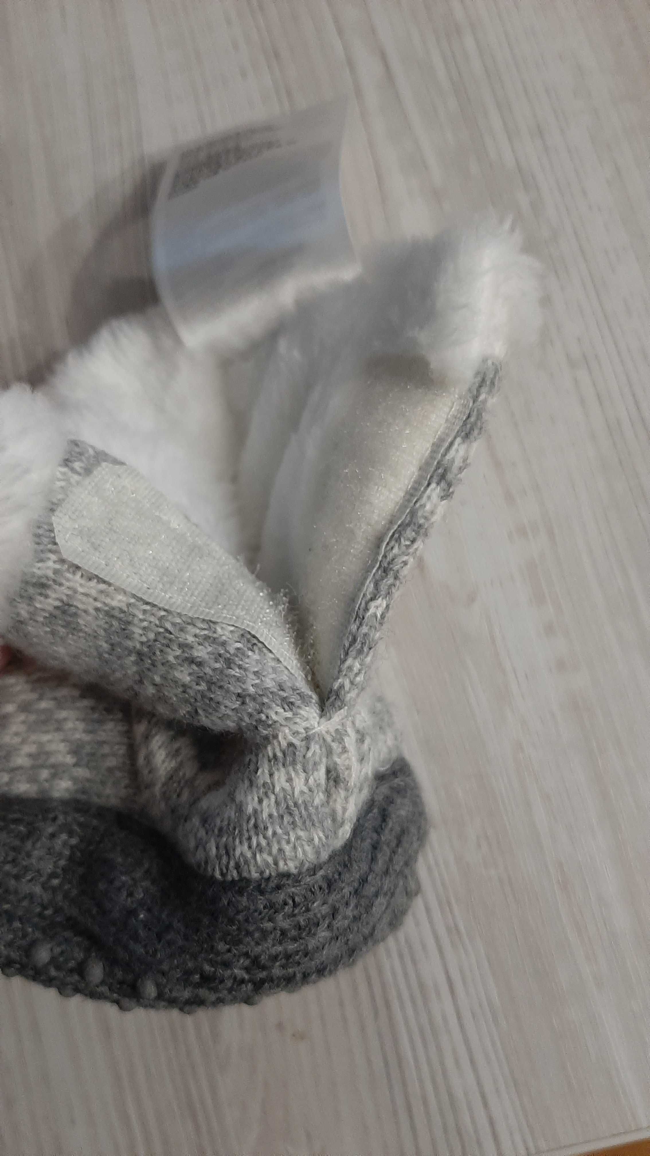 Nowe Buty buciki h&m niechodki antypoślizgowe zimowe szare