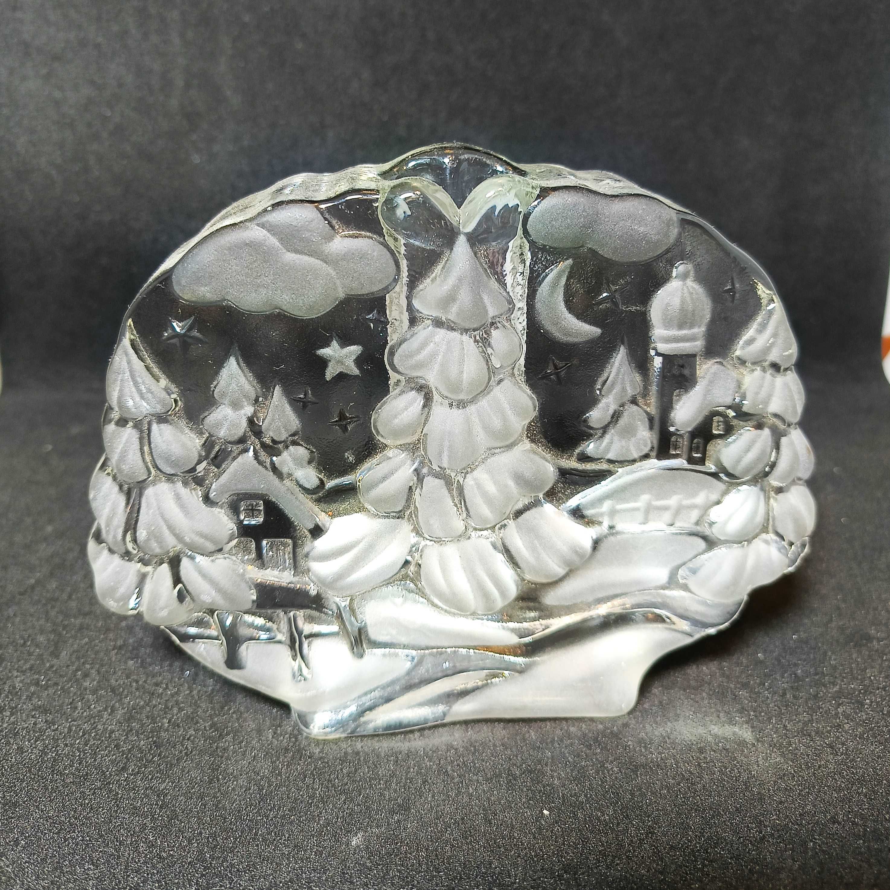 Vitage. Walter glass. Wazon kryształowy - świecznik.