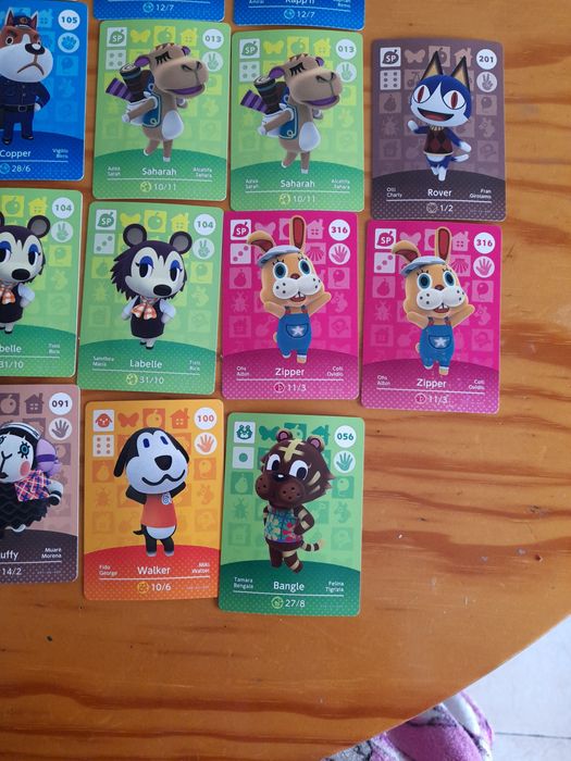 Cartas Amiibo Animal Crossing