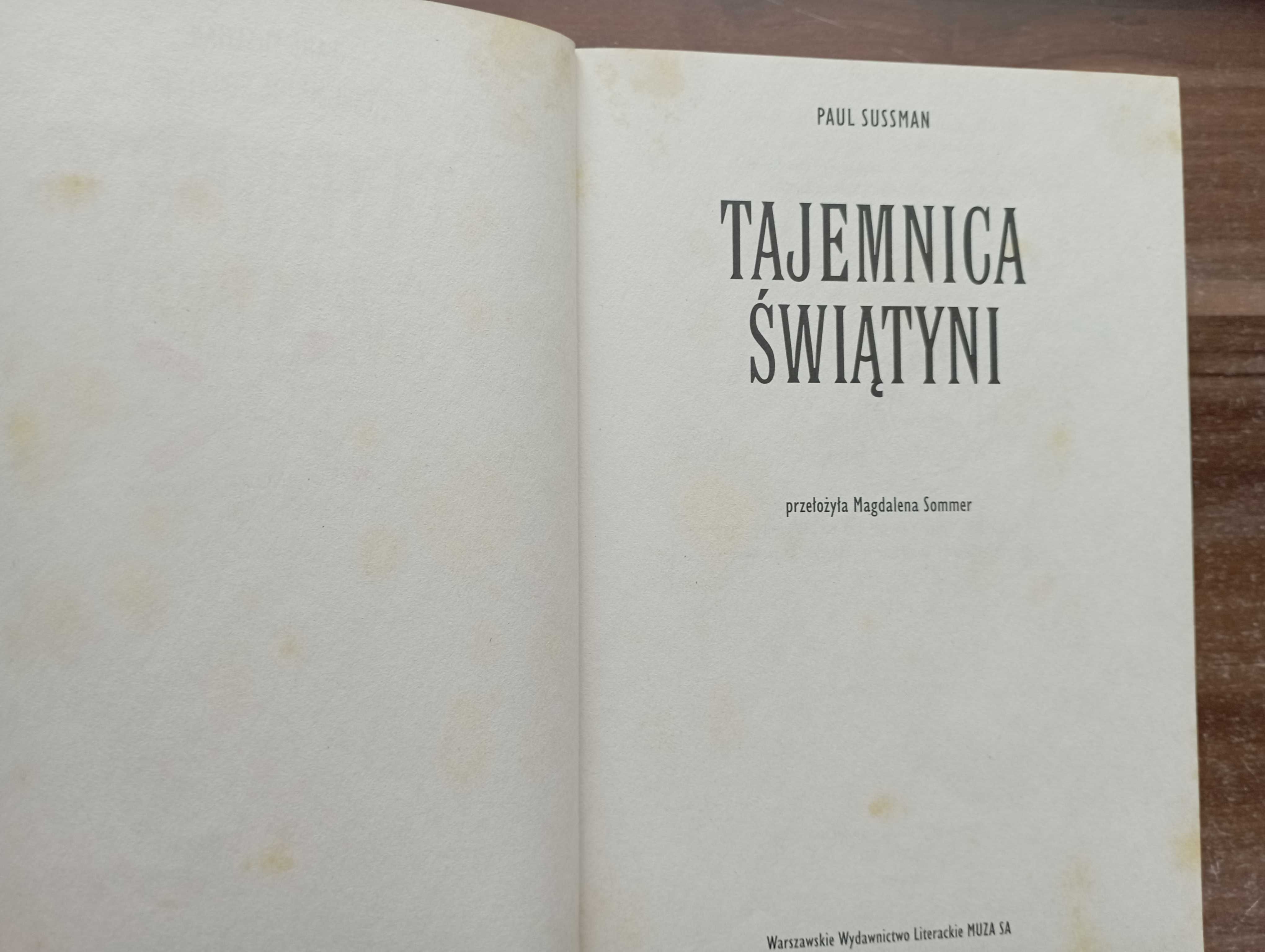 Tajemnica świątyni Paul Sussman