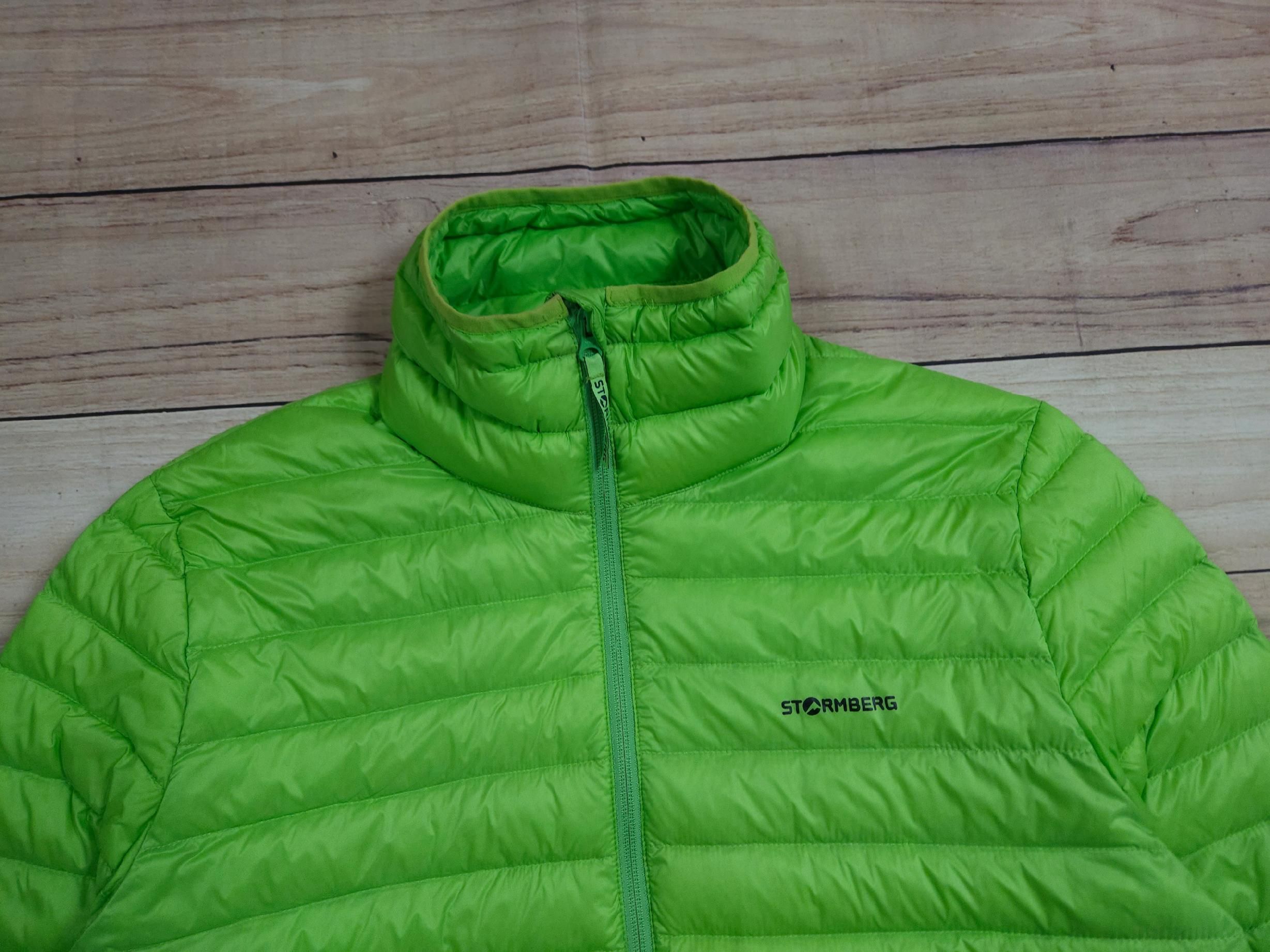 STORMBERG Kurtka Puchowa Męska Zielona Logowana r. XL