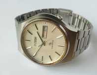 Zegarek vintage Ricoh RiQuartz retro day-date JDM