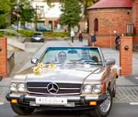 Auto do ślubu Mercedes SL  3800 R 107  cabrio