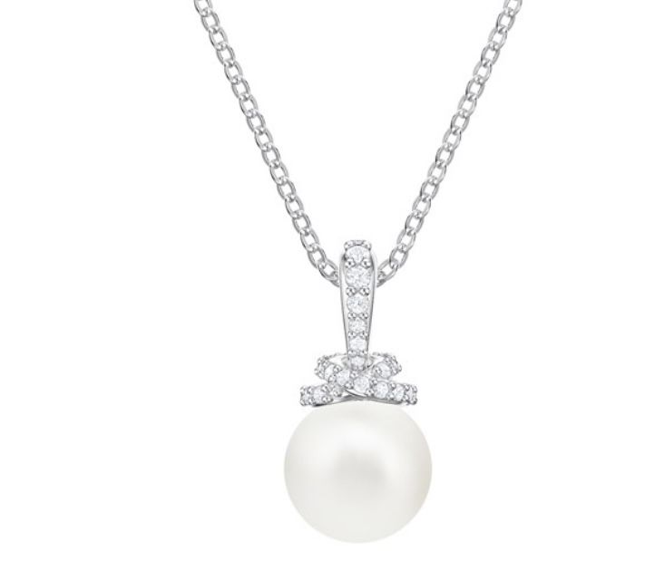 Naszyjnik Swarovski perła kryształki swarovskiego biżuteria