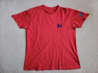 T-shirt czerwony Carrefour