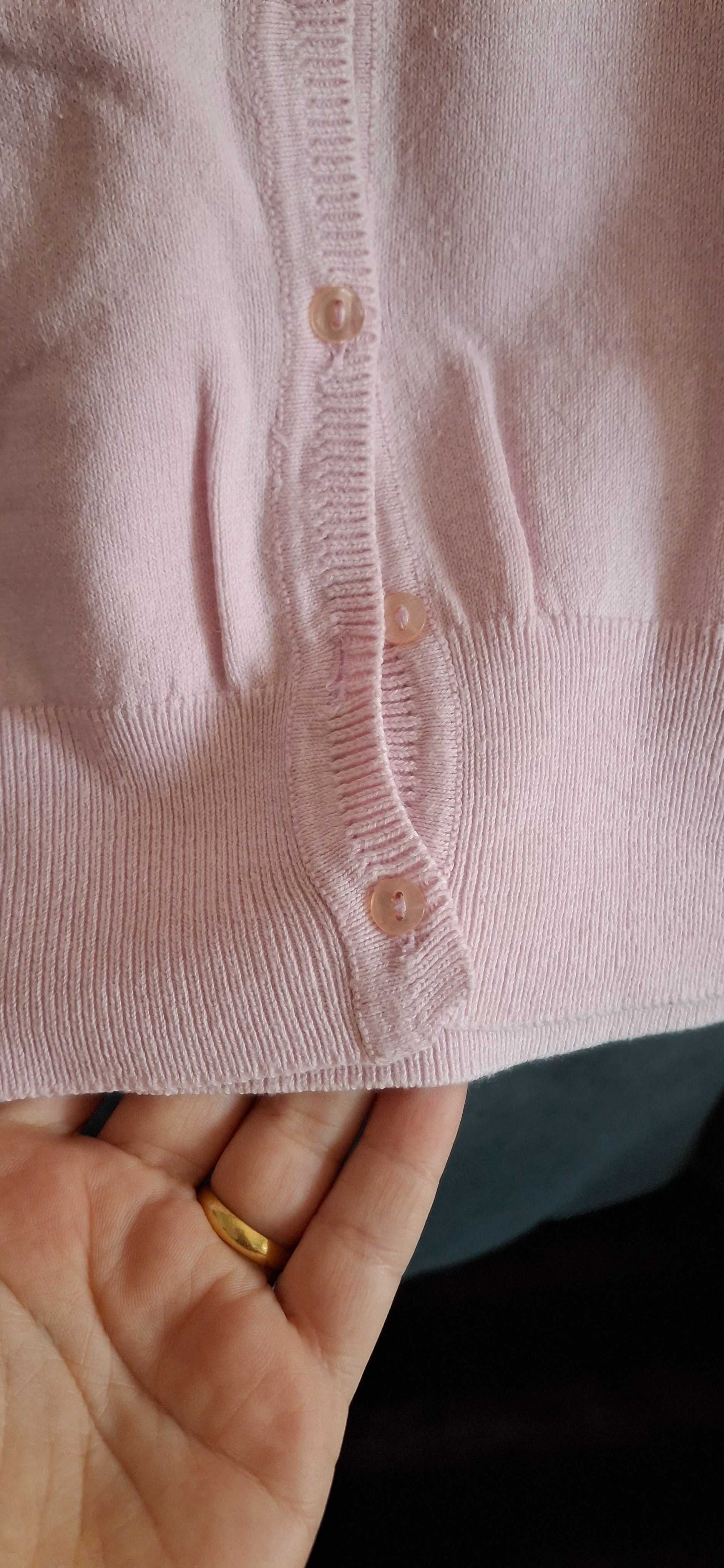 Cardigan rosa bebé