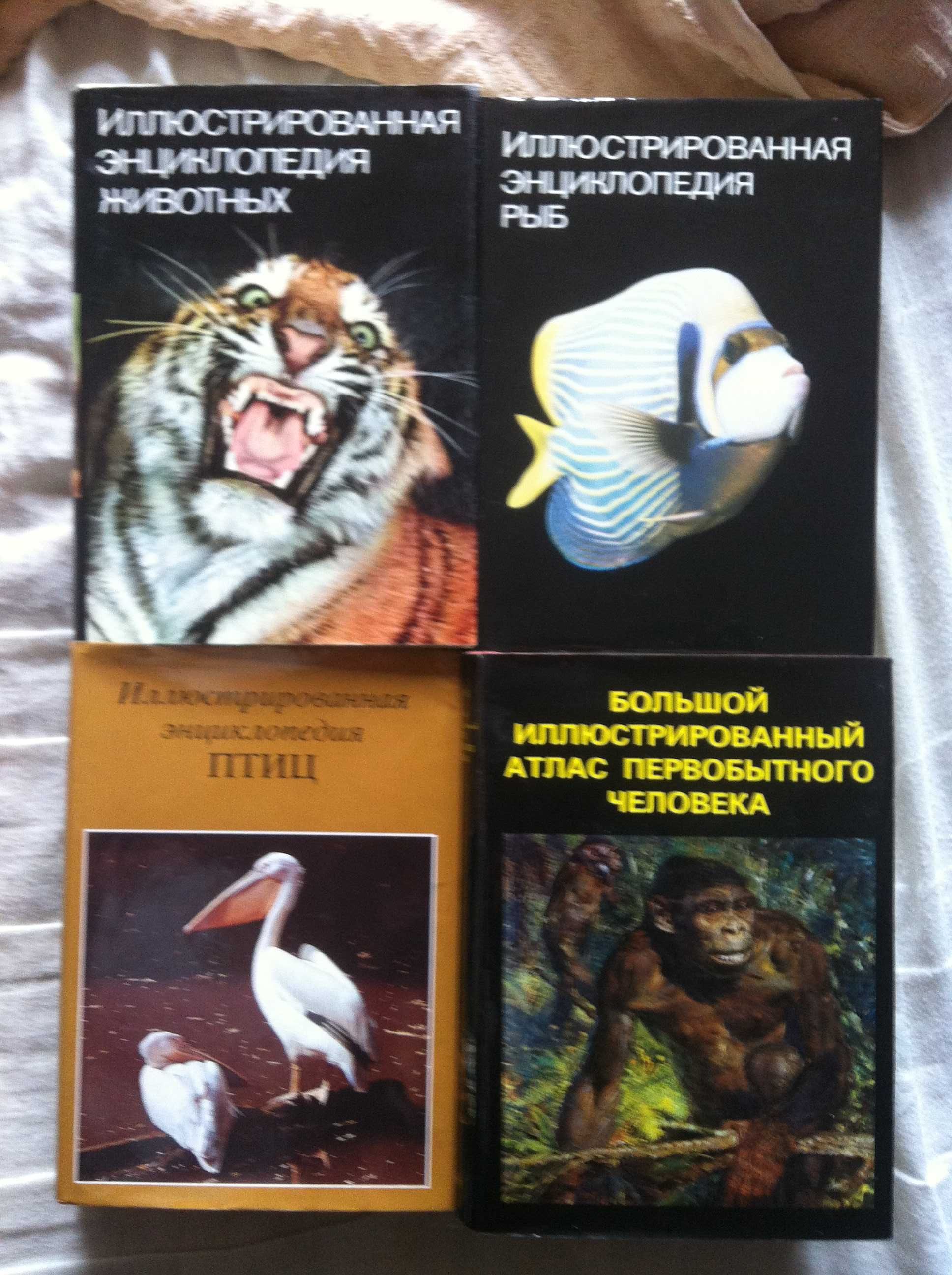 Иллюстрированные энциклопедии растений,животных,рыб и др.