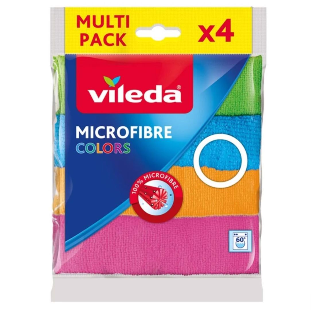 Vileda Ściereczka Microfibre Colors 4 Szt