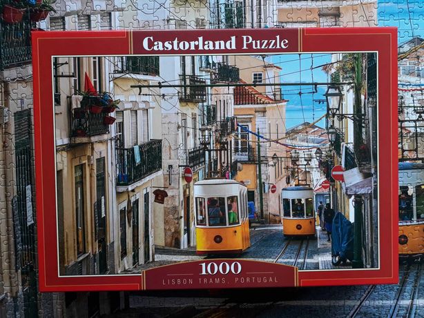 Puzzle Castorland 1000 Lizbona Tramwaje (Lisbon trams, Portugal)