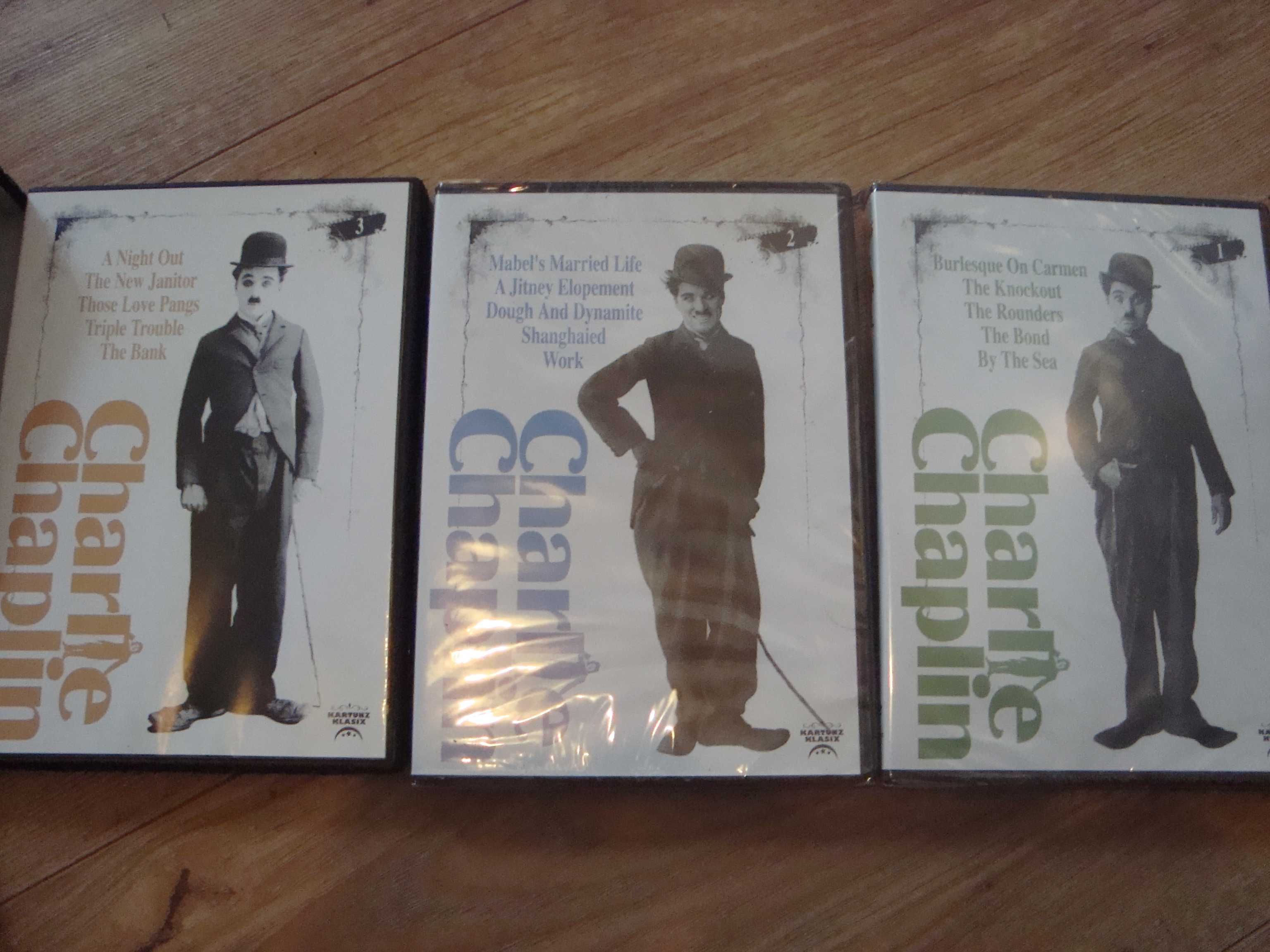 Charlie Chaplin kolekcja 15 filmów na DVD folia pudełko Hollywood