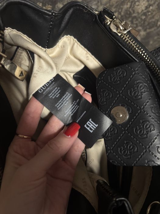 Кожаная сумка шкіряна guess