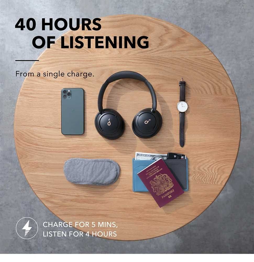 Навушники ANKER Soundcore Life Q30 з шумоподавленням, 40 годин, NFC