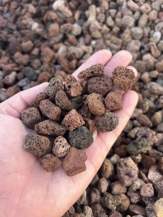 GRYS LAWOWY Lawa 8-16 Lava Czarna Brązowa Kamień Wulkaniczny Akwarium