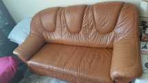 Sofa i 2 fotele skórzane – do oddania za darmo!