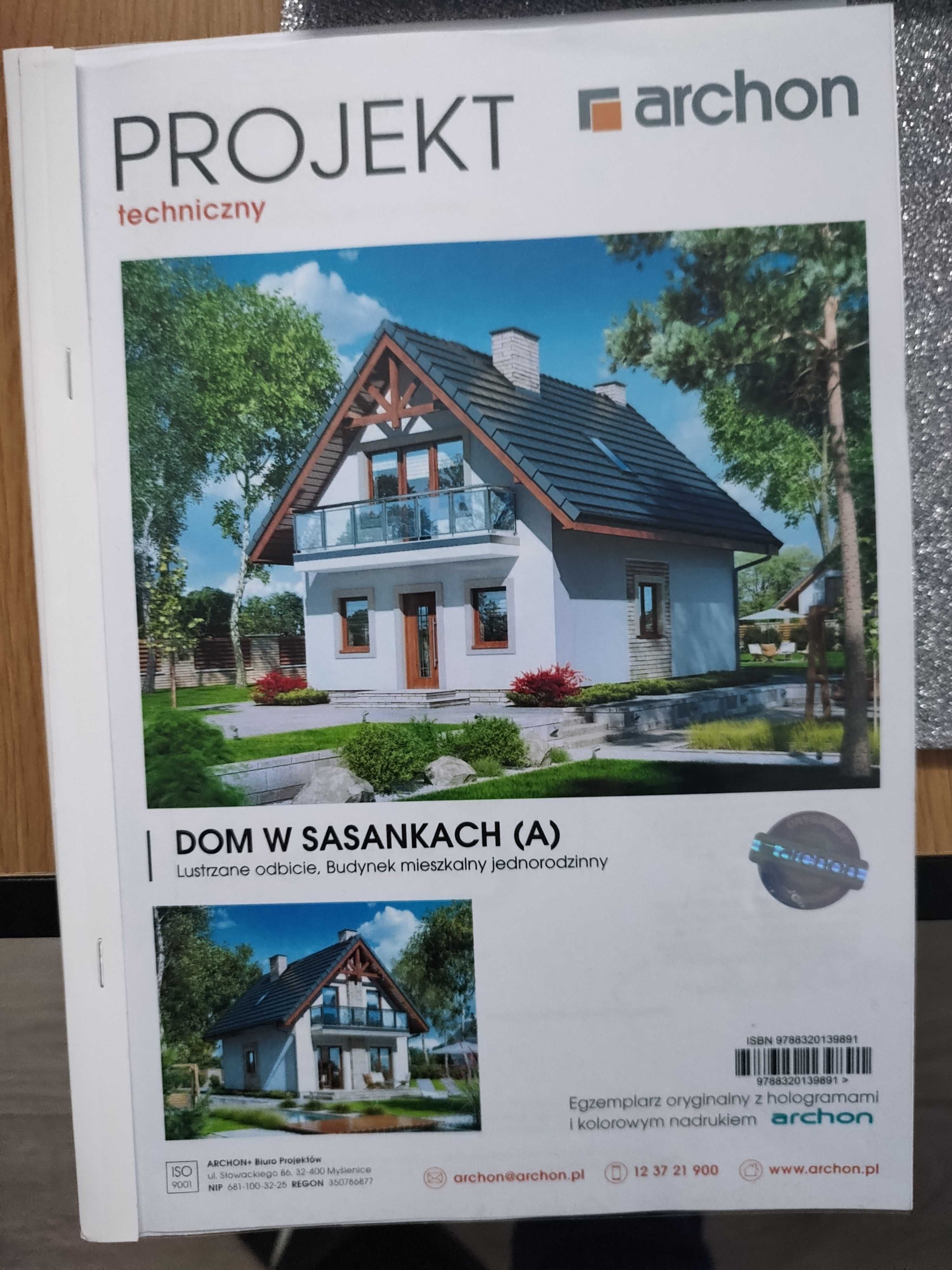 Projekt domu Dom w Sasnakach A + dodatki Archon