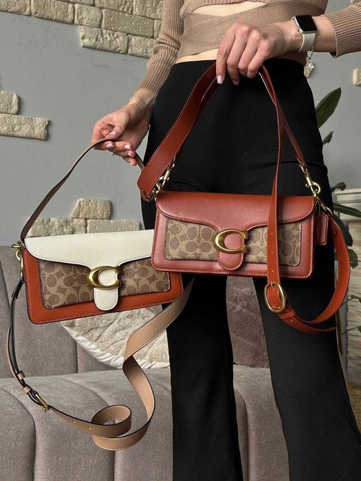 Coach Tabby Shoulder-шкіряна жіноча люкс сумка з коробкою та пильником