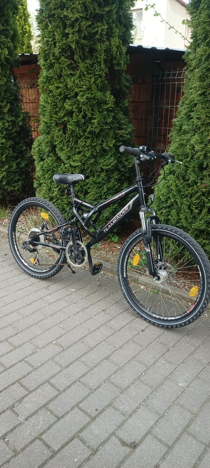 Rower Full MTB, koła 24 cale