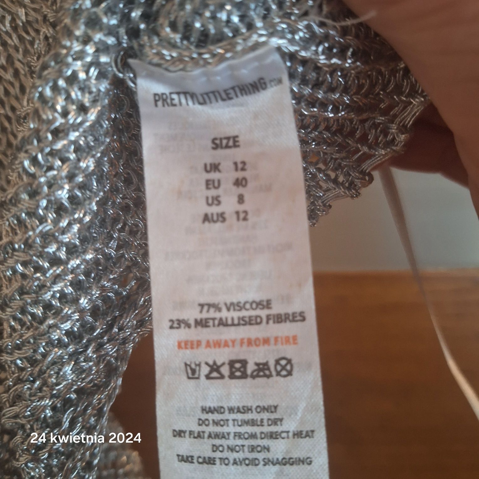 Bluzka damska PrettyLittleThing rozmiar L 77%viscoza nowa z metką