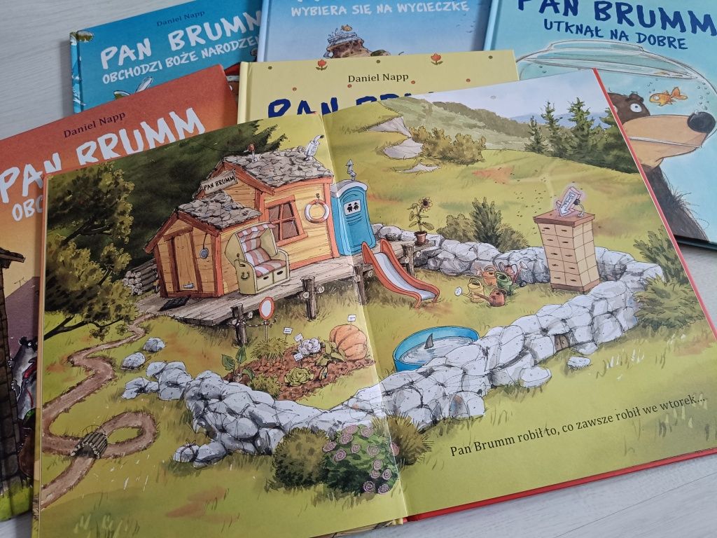 Zestaw 6 szt książek pan brumm 
- pan brumm tego nie rozumie
- pan bru