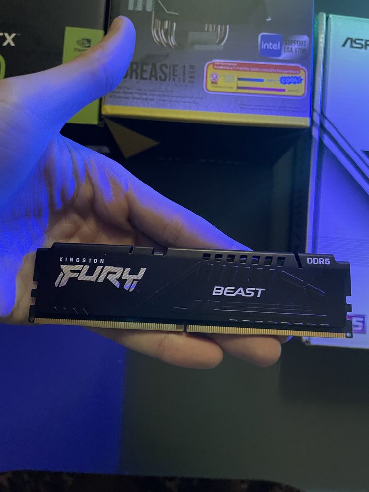 Оперативная память Kingston FURY Beast DDR5 16GB 6000MHz (бел)ГАРАНТИЯ