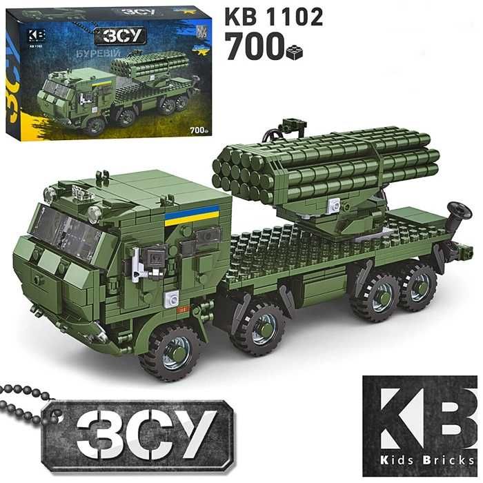 Конструктор KB1102 ЗСУ Буревій 700 деталей