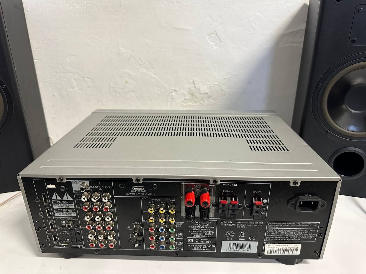 5.1 AV Amplituner PIONEER VSX-520s, 5* 130 Вт, HDMI, 3D