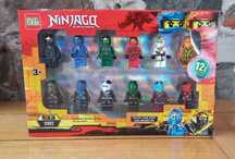 Pin Ba - Ninjago - Minifigurki - 12szt. - Kompatybilne z Lego