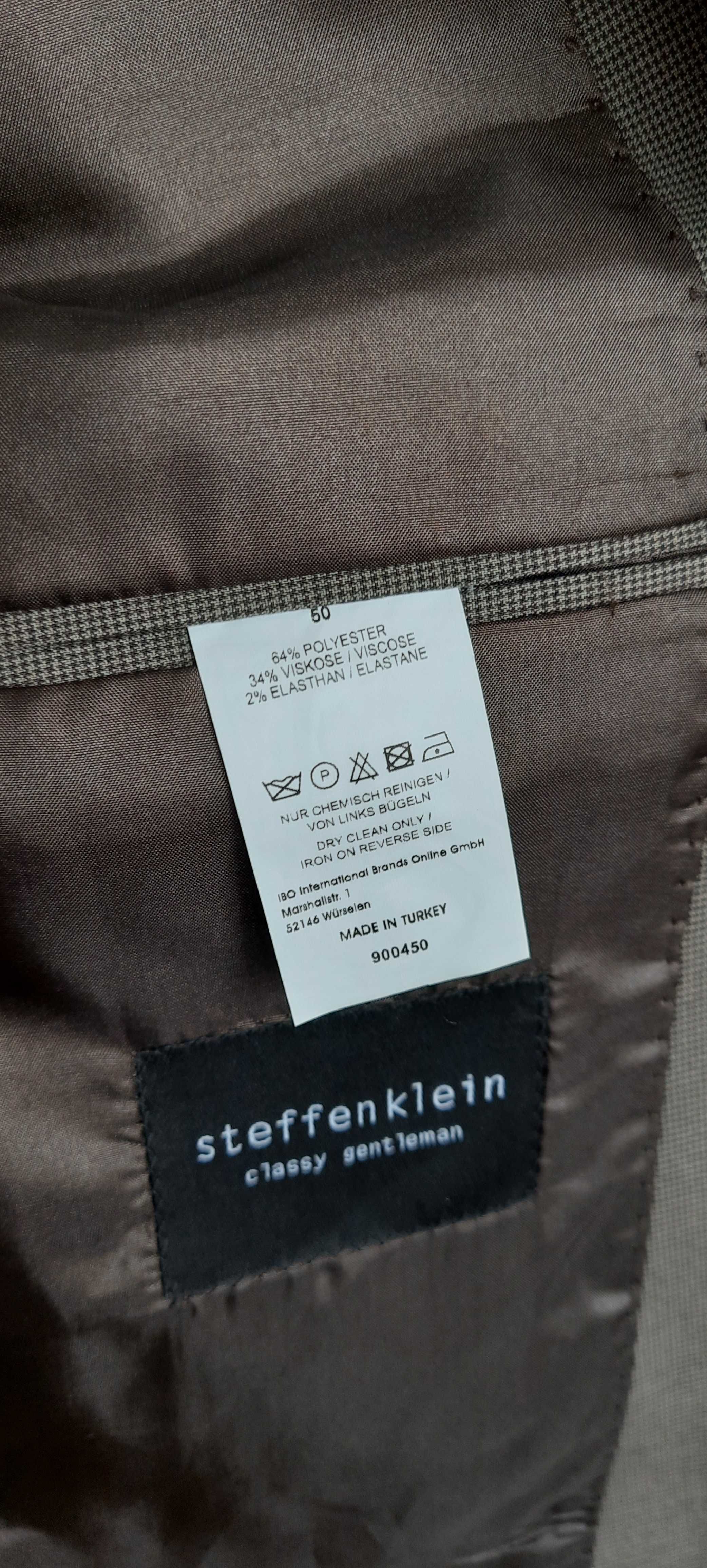 Obniżka ceny! Marynarka męska Steffen Klein, rozmiar 50