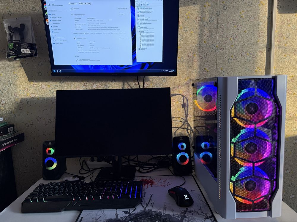 Компьютер потужний AMD Ryzen 5+16gb ddr+ssd 750+asus gtx 1660 super