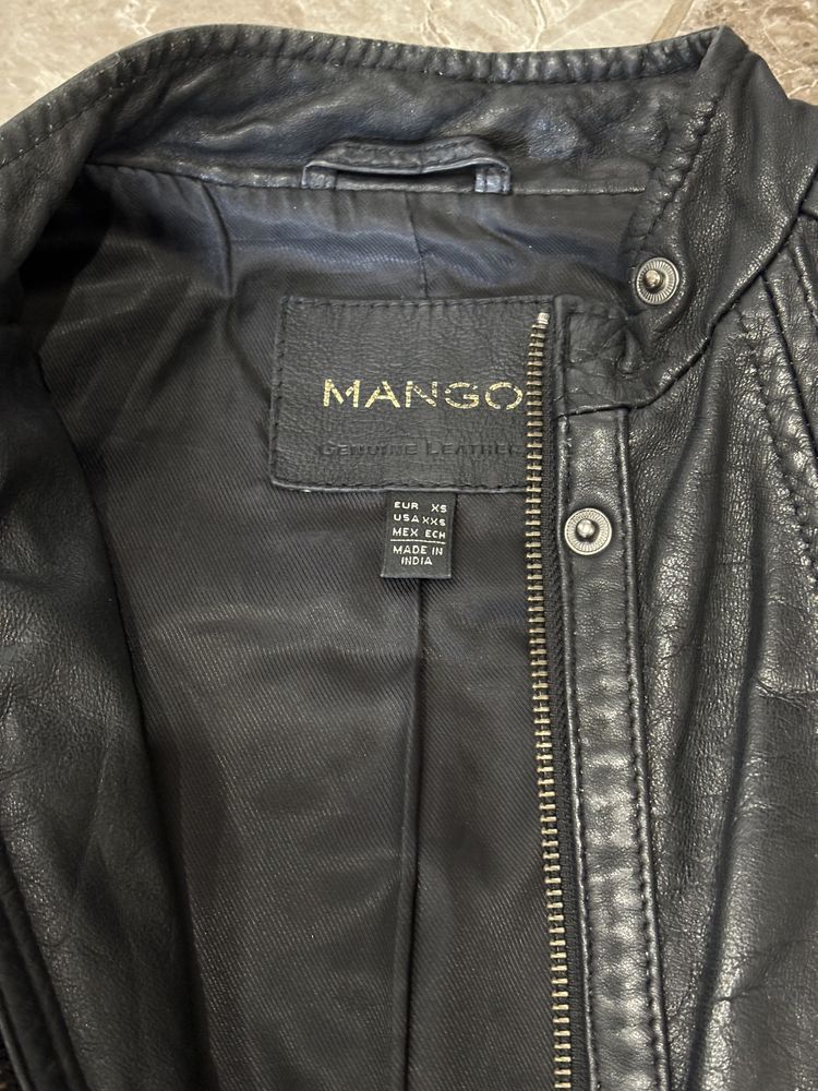 Шкіряна куртка Mango/ куртка Milenstone