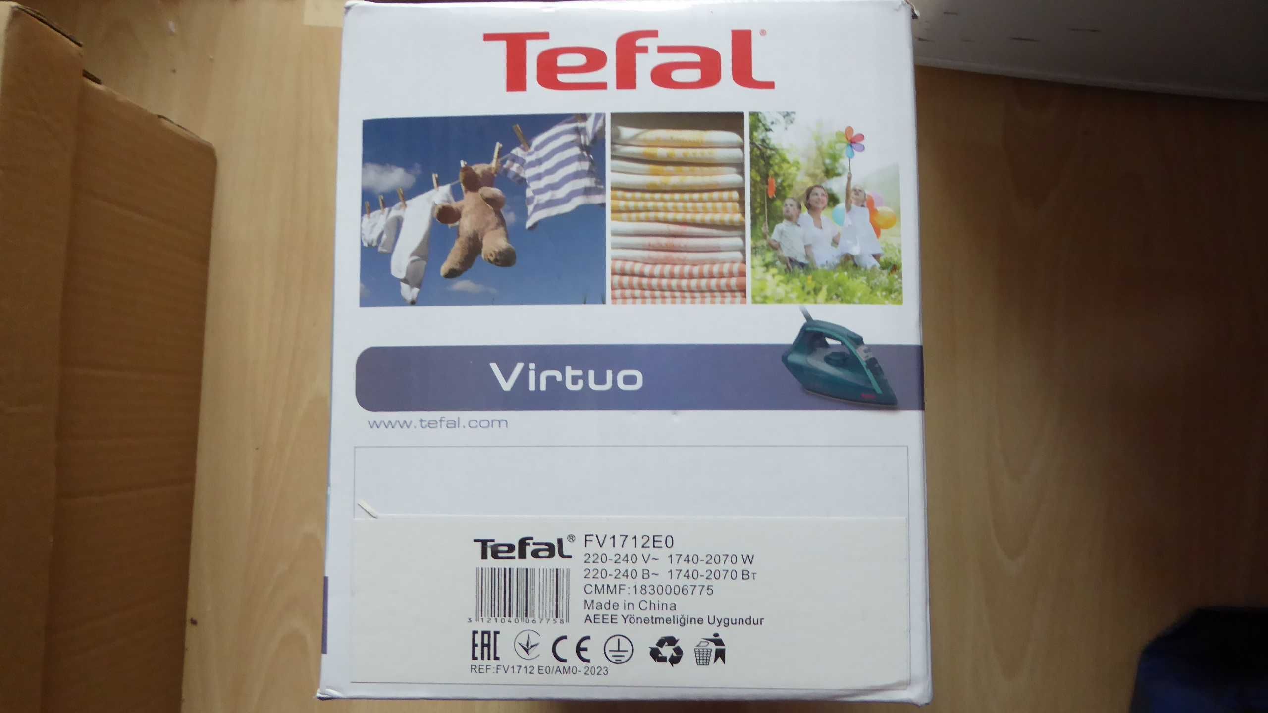 Nowe, parowe żelazko sieciowe 2000W TEFAL FV 1712 E0