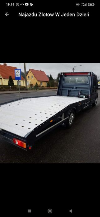 Zabudowa auto-laweta alu panel gotowe na placu