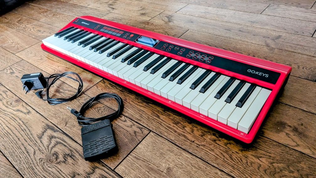 Keyboard czerwony Roland Go:Keys 61 klawisze bluetooth dynamika looper