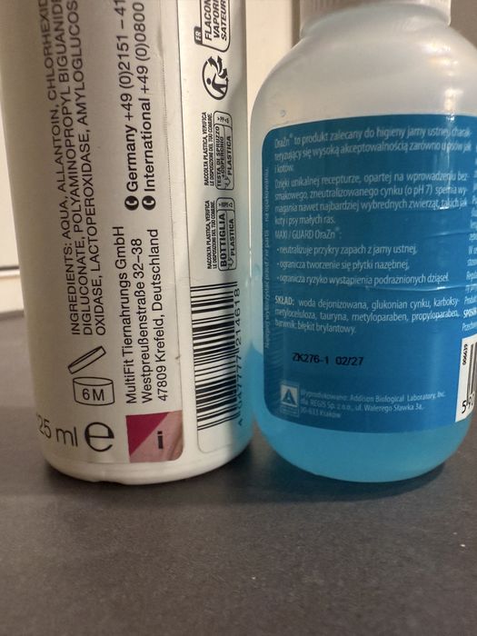 Spray dentystyczny dla kotów i psów, zwierząt czyszczenie zębów